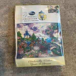 Disney Dreams Collection Cinderella Wishes Thomas Kinkade Needlepoint Kit